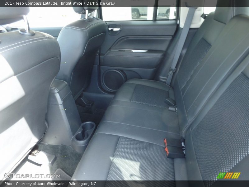 Bright White / Dark Slate Gray 2017 Jeep Compass Latitude