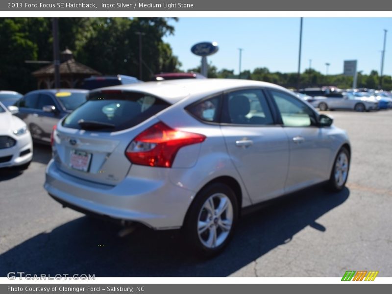 Ingot Silver / Medium Light Stone 2013 Ford Focus SE Hatchback
