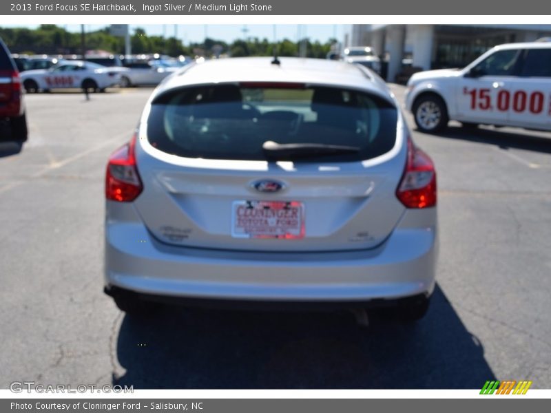 Ingot Silver / Medium Light Stone 2013 Ford Focus SE Hatchback