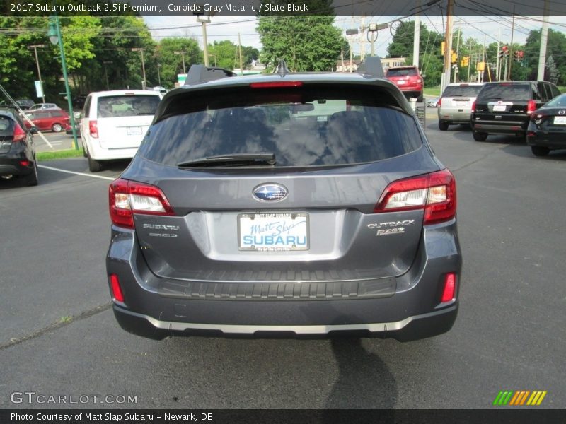 Carbide Gray Metallic / Slate Black 2017 Subaru Outback 2.5i Premium