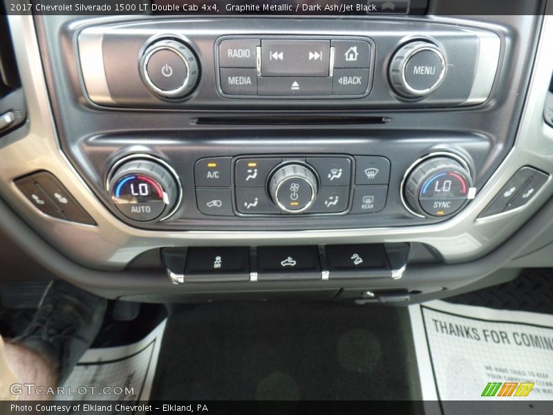 Graphite Metallic / Dark Ash/Jet Black 2017 Chevrolet Silverado 1500 LT Double Cab 4x4