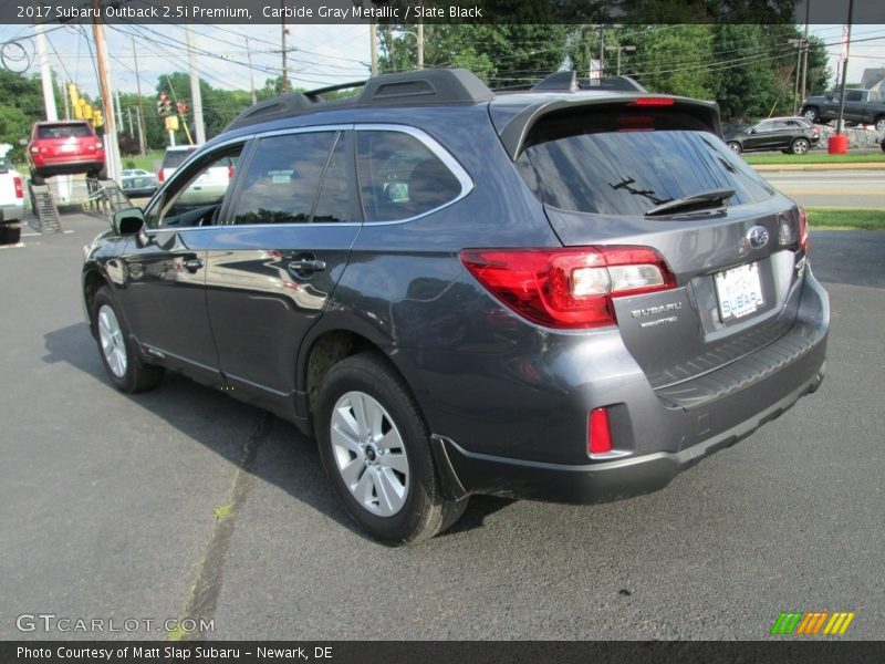 Carbide Gray Metallic / Slate Black 2017 Subaru Outback 2.5i Premium