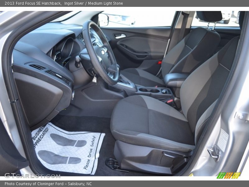 Ingot Silver / Medium Light Stone 2013 Ford Focus SE Hatchback