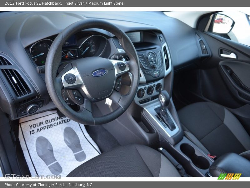Ingot Silver / Medium Light Stone 2013 Ford Focus SE Hatchback