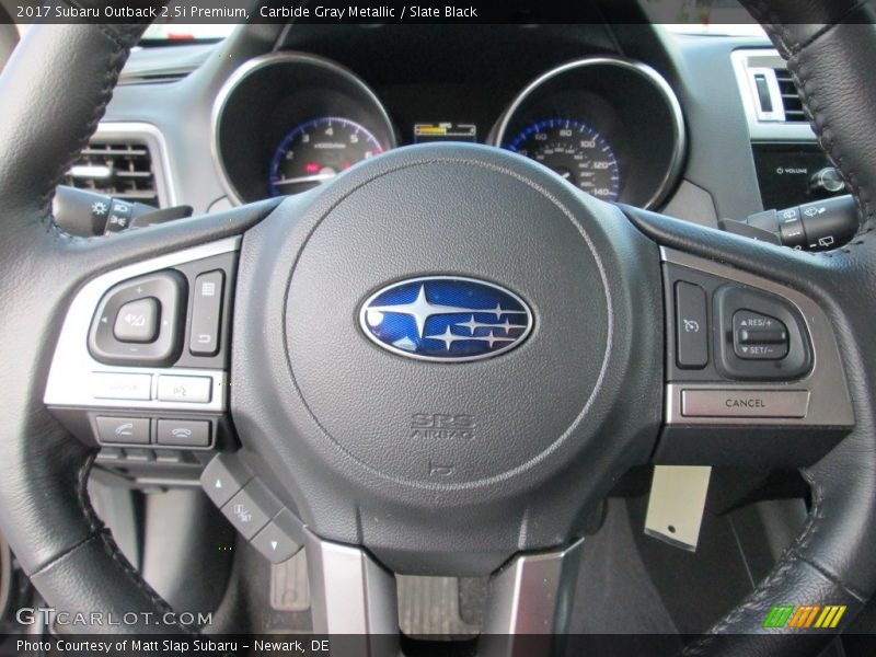 Carbide Gray Metallic / Slate Black 2017 Subaru Outback 2.5i Premium