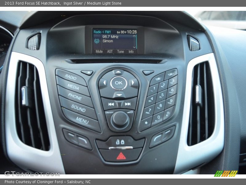Ingot Silver / Medium Light Stone 2013 Ford Focus SE Hatchback