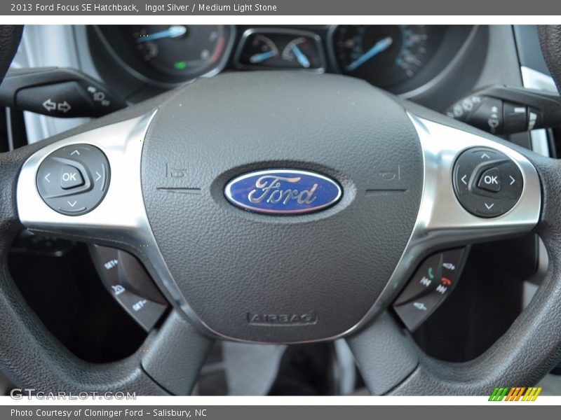 Ingot Silver / Medium Light Stone 2013 Ford Focus SE Hatchback