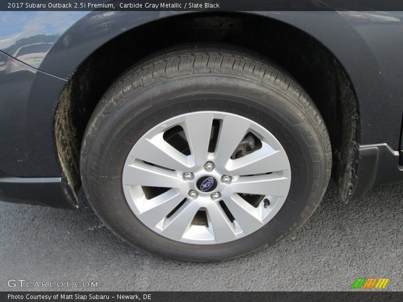 Carbide Gray Metallic / Slate Black 2017 Subaru Outback 2.5i Premium