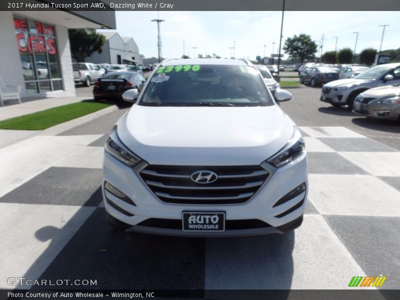 Dazzling White / Gray 2017 Hyundai Tucson Sport AWD