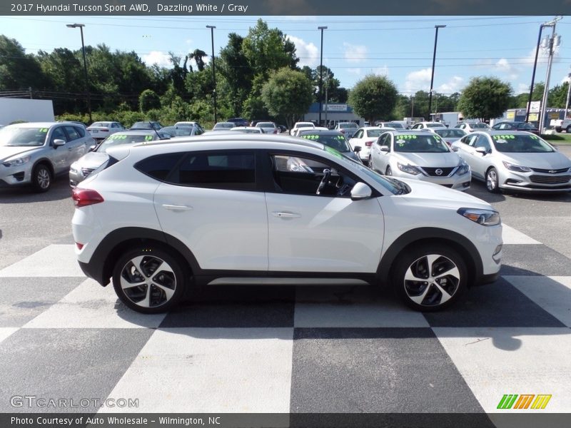 Dazzling White / Gray 2017 Hyundai Tucson Sport AWD