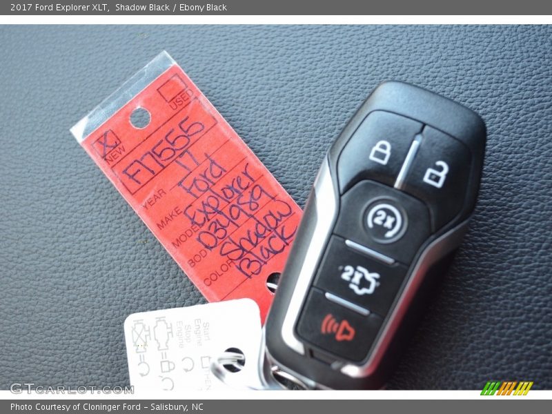Shadow Black / Ebony Black 2017 Ford Explorer XLT