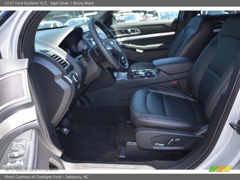 Ingot Silver / Ebony Black 2017 Ford Explorer XLT