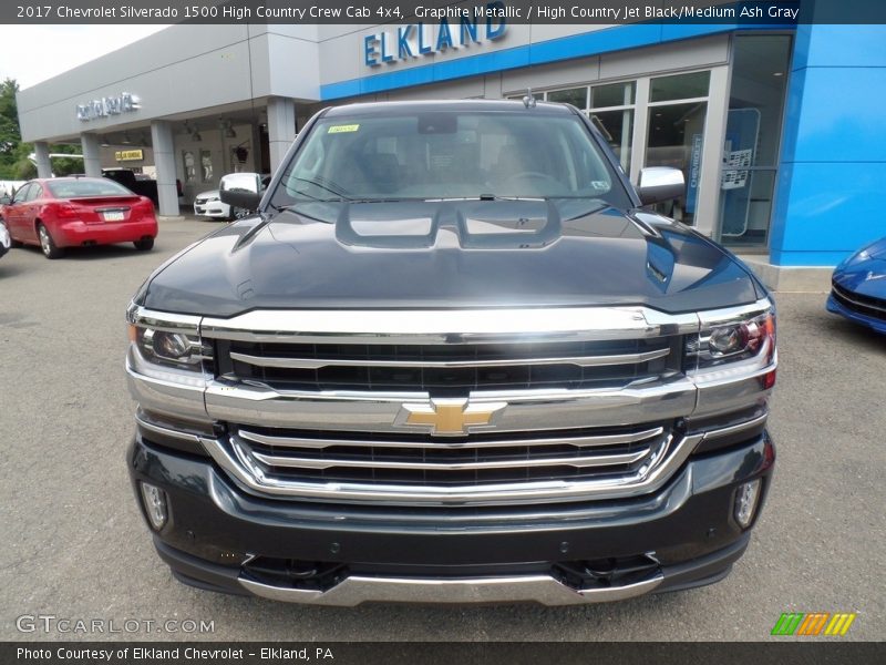 Graphite Metallic / High Country Jet Black/Medium Ash Gray 2017 Chevrolet Silverado 1500 High Country Crew Cab 4x4