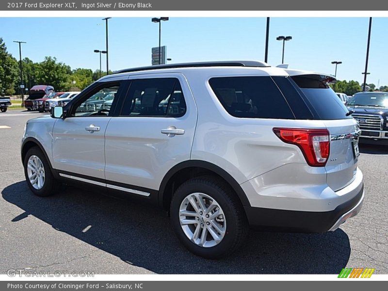 Ingot Silver / Ebony Black 2017 Ford Explorer XLT