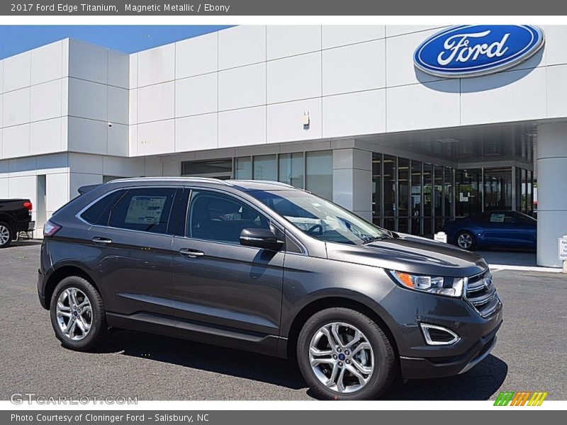Magnetic Metallic / Ebony 2017 Ford Edge Titanium