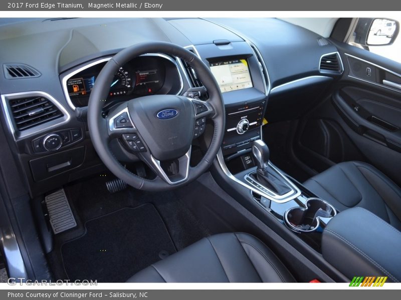 Magnetic Metallic / Ebony 2017 Ford Edge Titanium