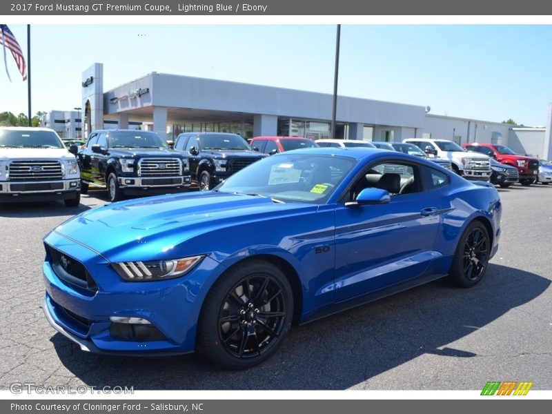 Lightning Blue / Ebony 2017 Ford Mustang GT Premium Coupe