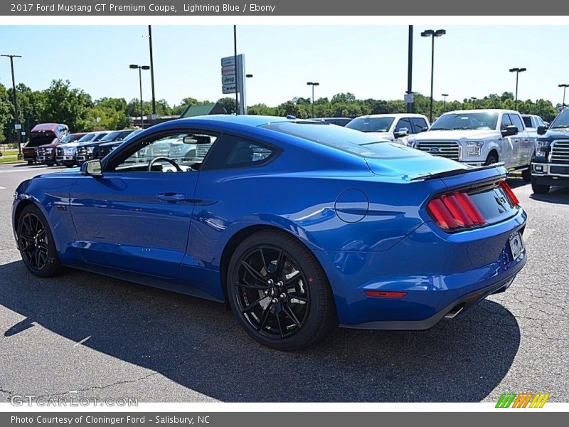 Lightning Blue / Ebony 2017 Ford Mustang GT Premium Coupe