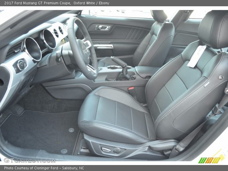 Oxford White / Ebony 2017 Ford Mustang GT Premium Coupe