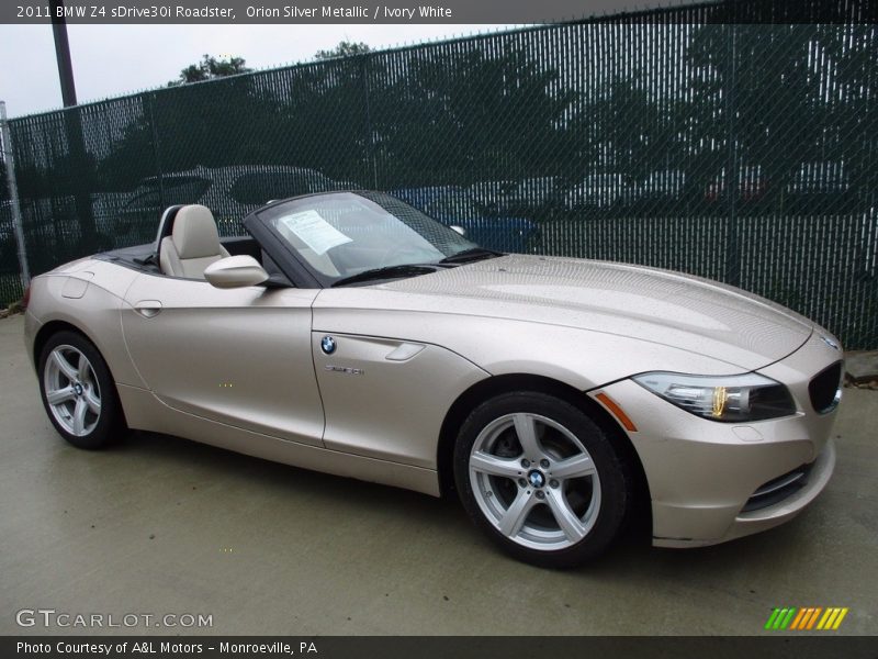 Orion Silver Metallic / Ivory White 2011 BMW Z4 sDrive30i Roadster