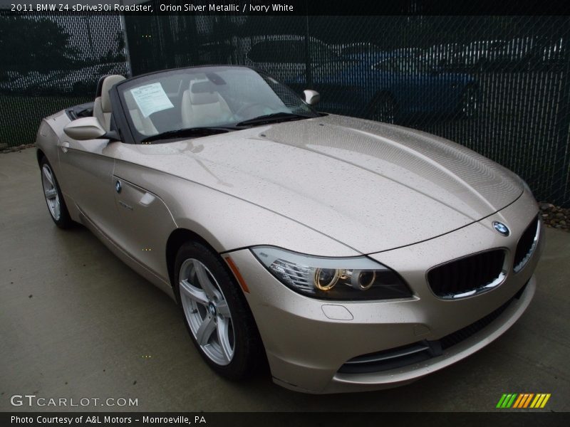 Orion Silver Metallic / Ivory White 2011 BMW Z4 sDrive30i Roadster