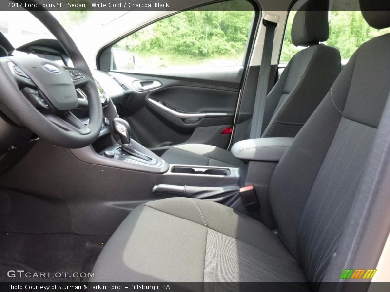 White Gold / Charcoal Black 2017 Ford Focus SEL Sedan