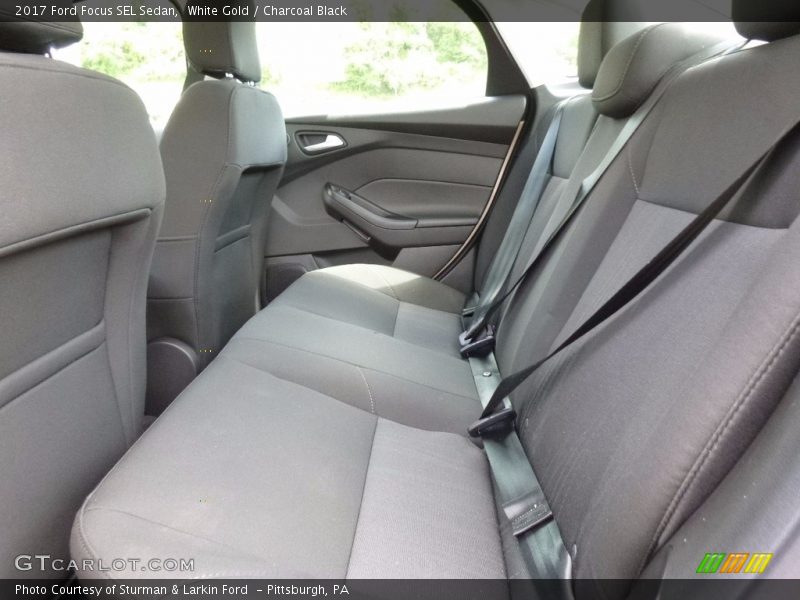 White Gold / Charcoal Black 2017 Ford Focus SEL Sedan