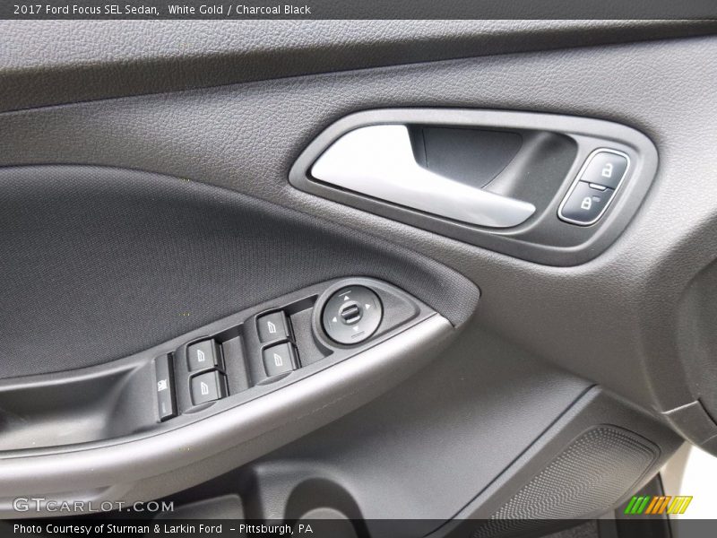 White Gold / Charcoal Black 2017 Ford Focus SEL Sedan