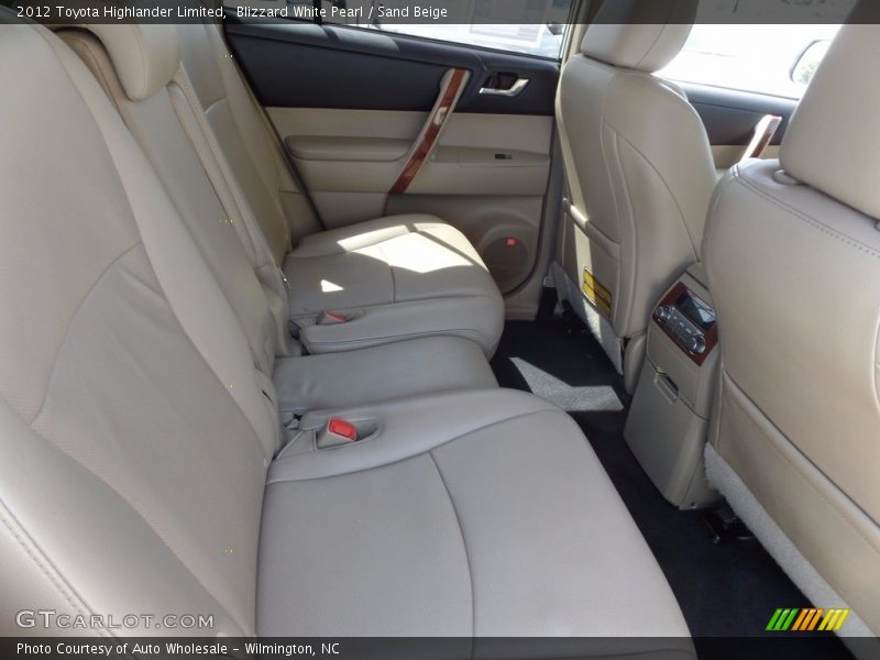 Blizzard White Pearl / Sand Beige 2012 Toyota Highlander Limited