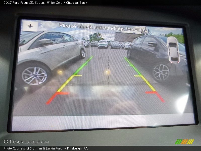 White Gold / Charcoal Black 2017 Ford Focus SEL Sedan