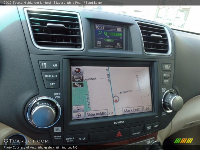Blizzard White Pearl / Sand Beige 2012 Toyota Highlander Limited