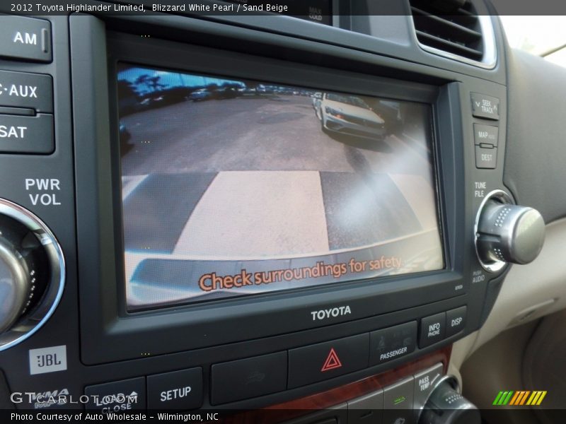 Blizzard White Pearl / Sand Beige 2012 Toyota Highlander Limited