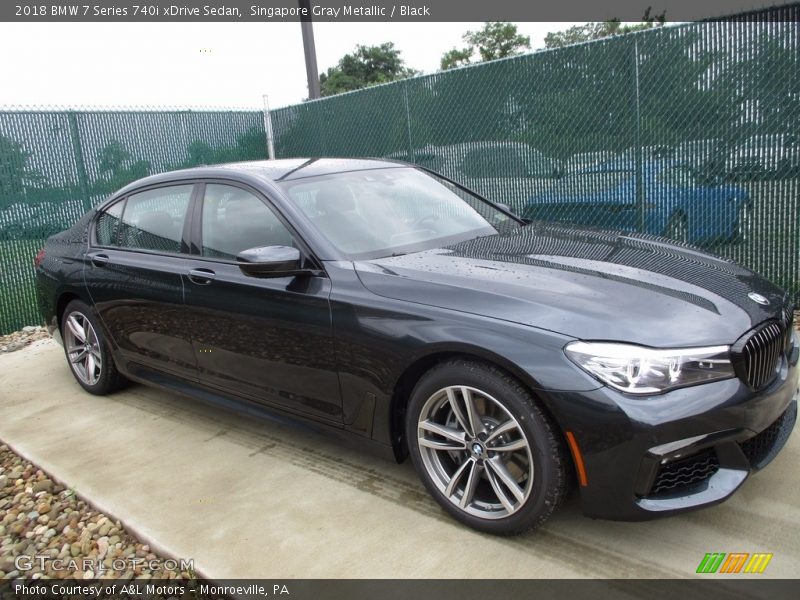 Singapore Gray Metallic / Black 2018 BMW 7 Series 740i xDrive Sedan