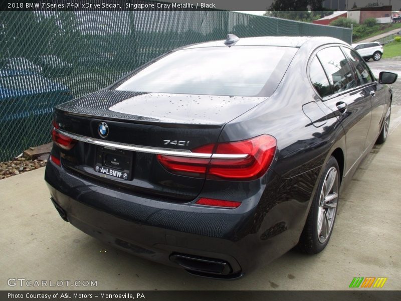 Singapore Gray Metallic / Black 2018 BMW 7 Series 740i xDrive Sedan