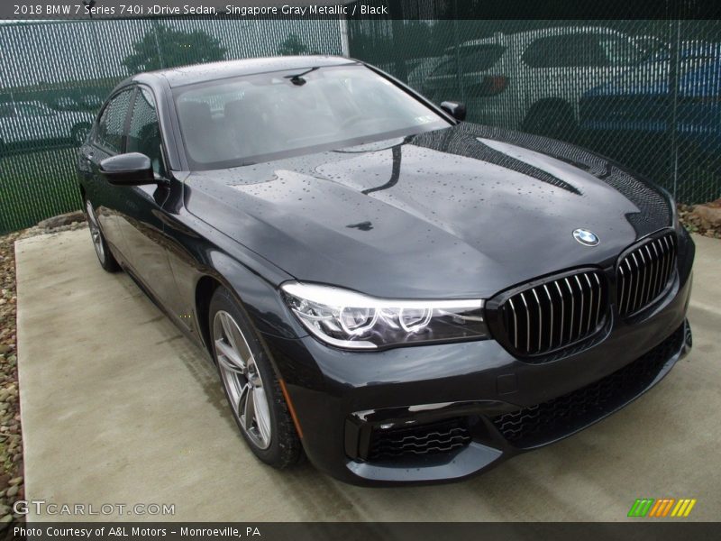 Singapore Gray Metallic / Black 2018 BMW 7 Series 740i xDrive Sedan