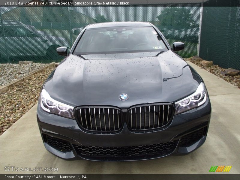 Singapore Gray Metallic / Black 2018 BMW 7 Series 740i xDrive Sedan