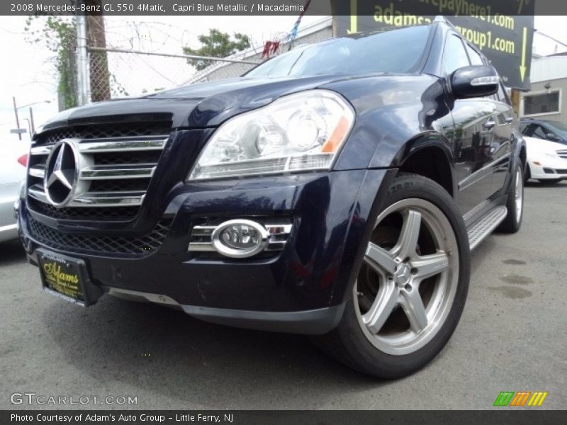 Capri Blue Metallic / Macadamia 2008 Mercedes-Benz GL 550 4Matic