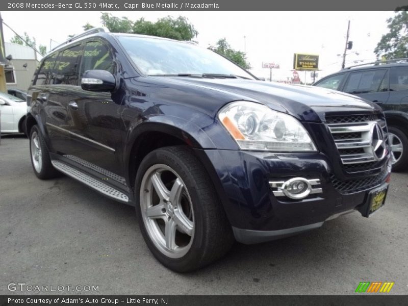 Capri Blue Metallic / Macadamia 2008 Mercedes-Benz GL 550 4Matic