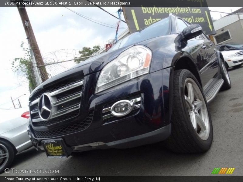 Capri Blue Metallic / Macadamia 2008 Mercedes-Benz GL 550 4Matic