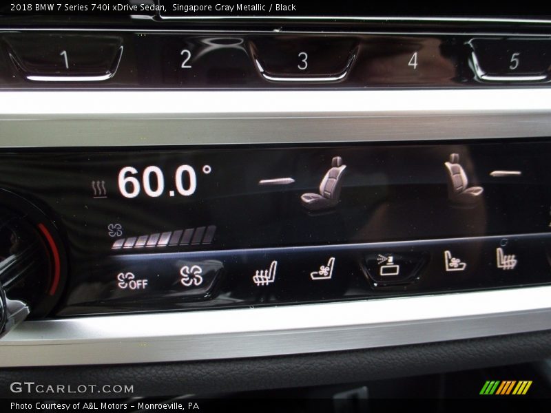 Singapore Gray Metallic / Black 2018 BMW 7 Series 740i xDrive Sedan