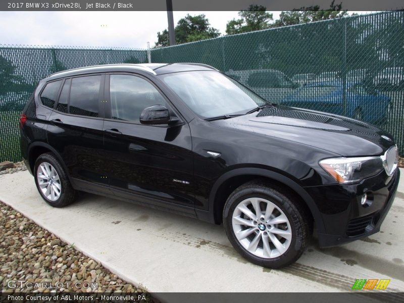 Jet Black / Black 2017 BMW X3 xDrive28i