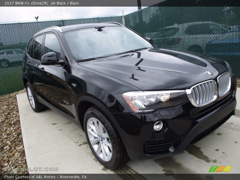 Jet Black / Black 2017 BMW X3 xDrive28i