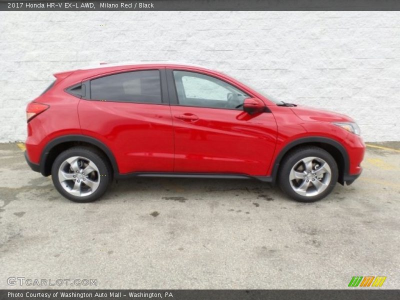 Milano Red / Black 2017 Honda HR-V EX-L AWD