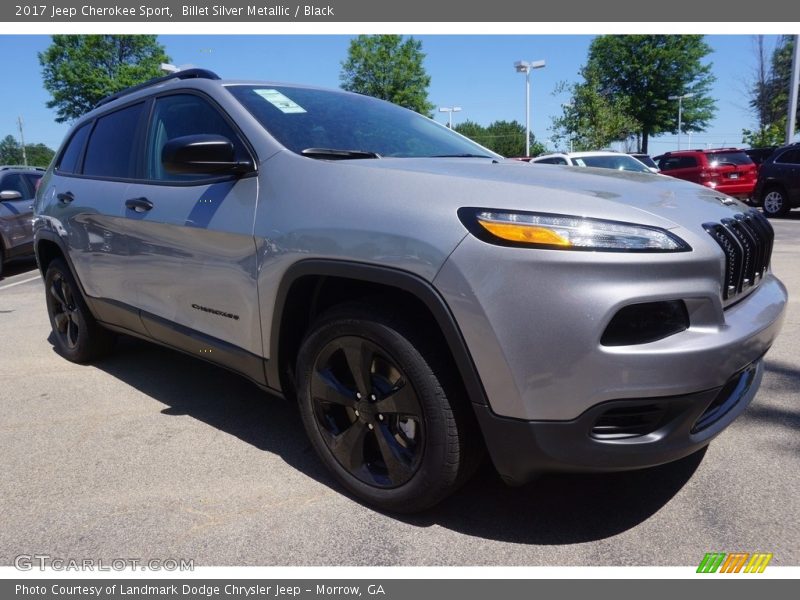 Billet Silver Metallic / Black 2017 Jeep Cherokee Sport