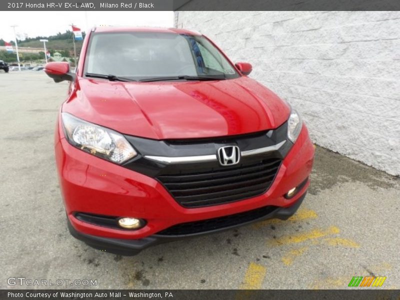 Milano Red / Black 2017 Honda HR-V EX-L AWD