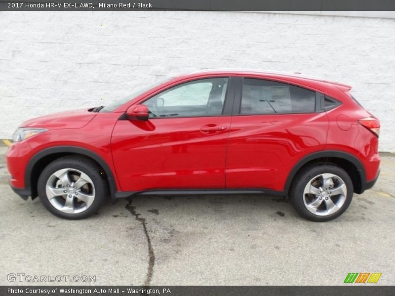 Milano Red / Black 2017 Honda HR-V EX-L AWD