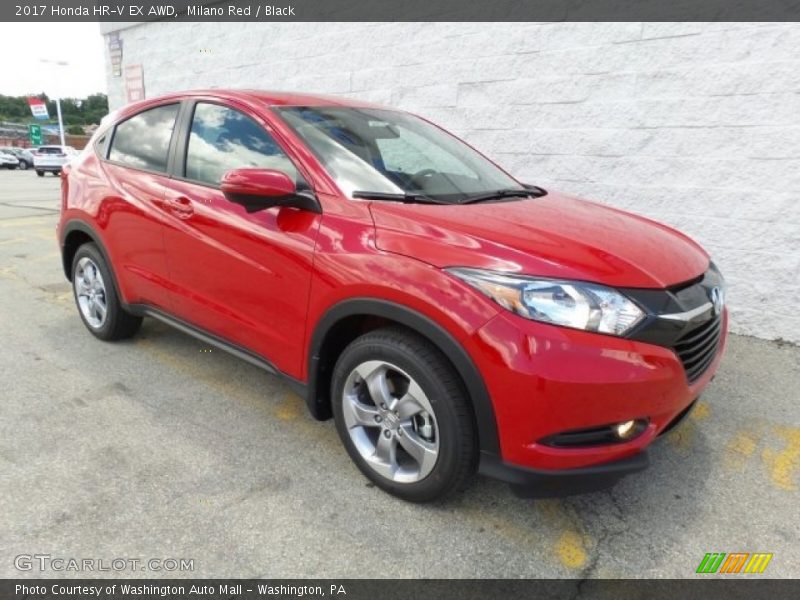 Milano Red / Black 2017 Honda HR-V EX AWD