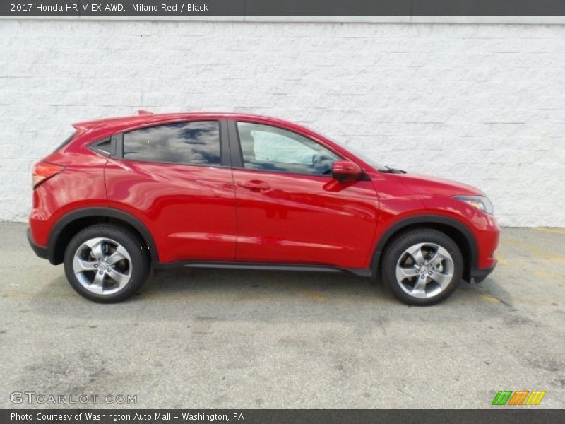 Milano Red / Black 2017 Honda HR-V EX AWD