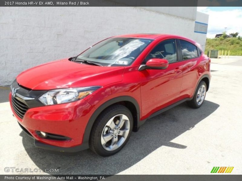 Milano Red / Black 2017 Honda HR-V EX AWD