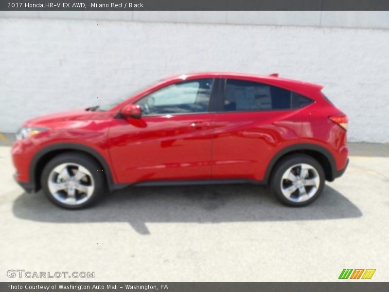 Milano Red / Black 2017 Honda HR-V EX AWD
